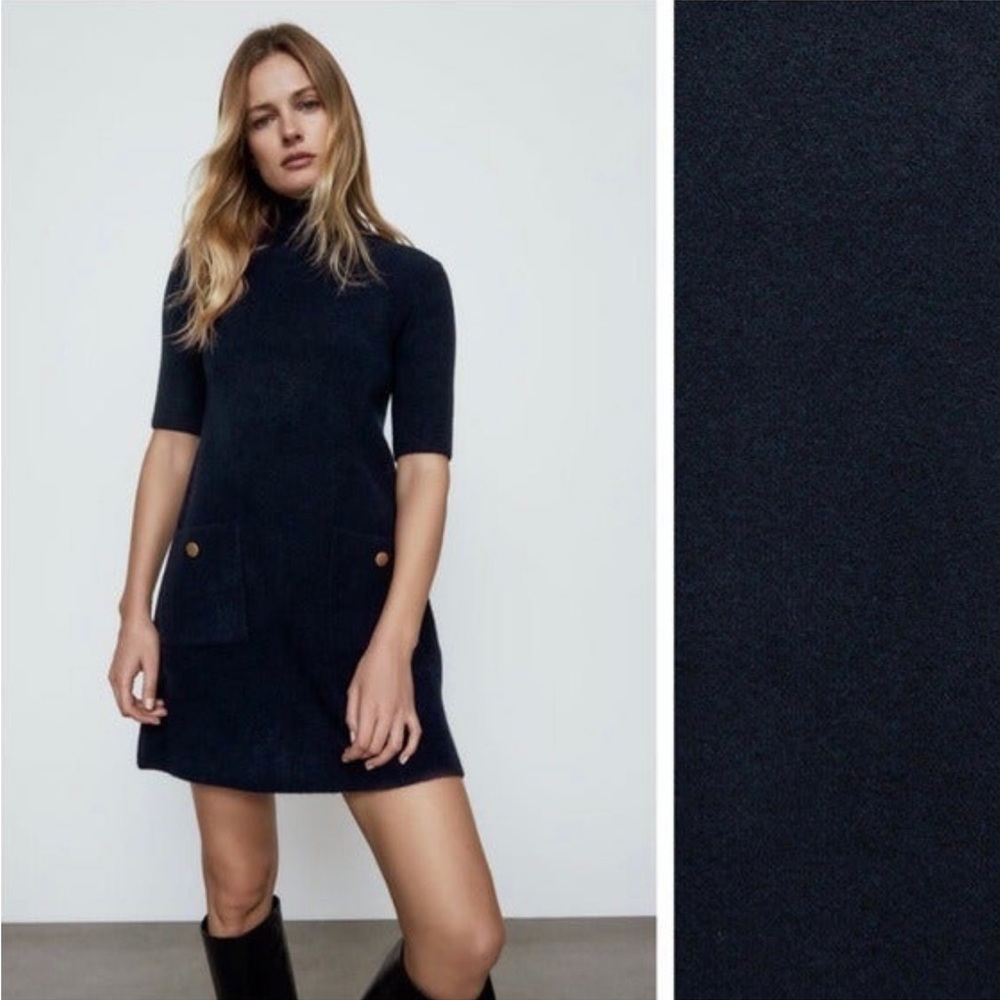 ✨NWOT! Zara Turtle neck Dress with cute pockets !